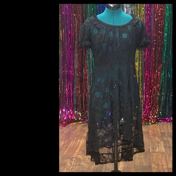 Tripp nyc Dresses & Skirts - Vintage 90s TRIPP NYC lace babydoll dress medium grunge goth